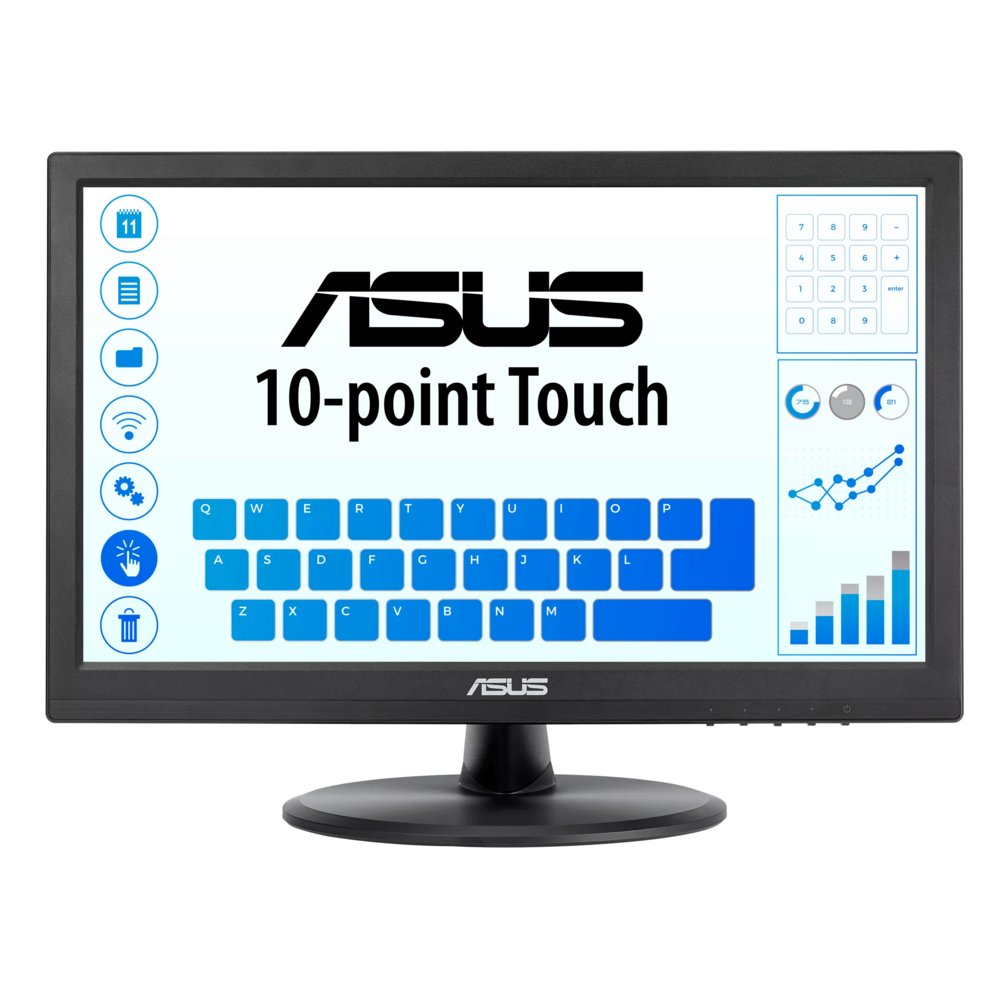 ASUS VT168HR | 15,6" Touchscreen Monitor | 1366x768 | WXGA | LED | Schwarz