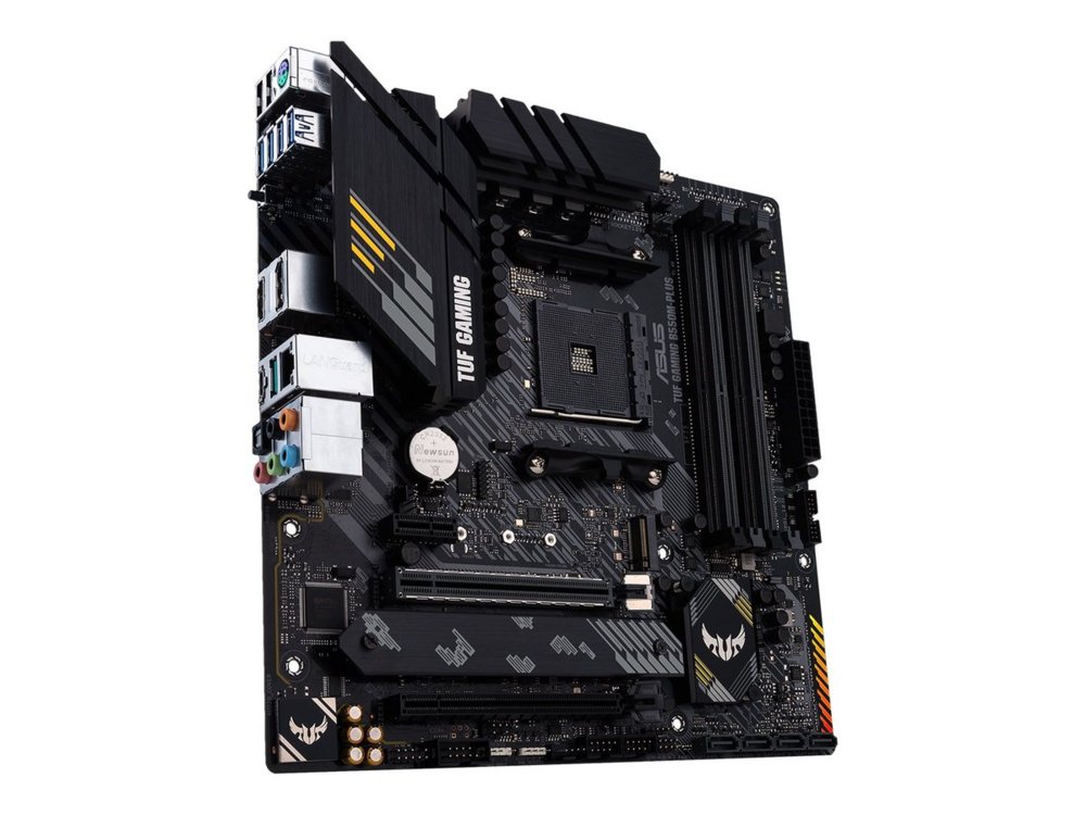 ASUS TUF GAMING B550M-PLUS | Socket AM4 | AMD B550 | 4× DDR4 | Micro-ATX | Motherboard