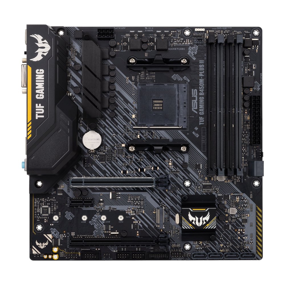 ASUS TUF Gaming B450M-PLUS II | Sockel AM4 | AMD B450 | 4× DDR4 | Micro-ATX | Mainboard