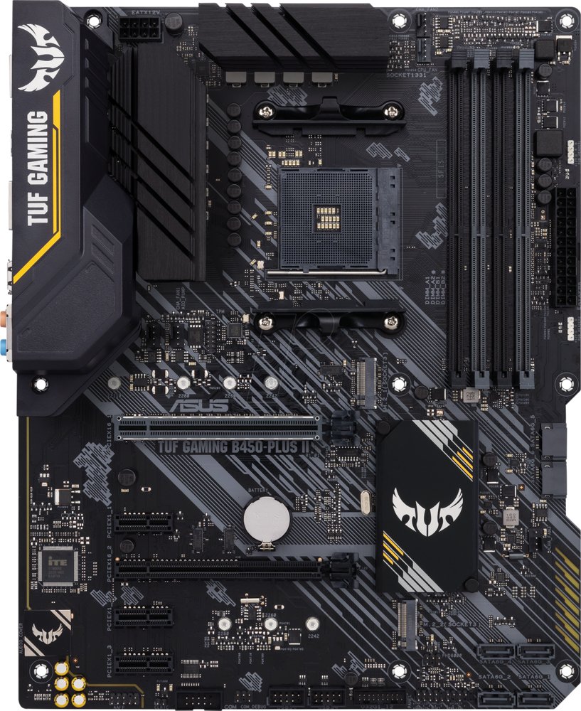 ASUS TUF GAMING B450-PLUS II | Sockel AM4 | AMD B450 | 4× DDR4 | ATX | Mainboard
