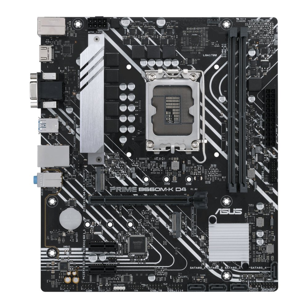 ASUS PRIME B660M-K D4 | Sockel LGA 1700 | Intel B660 | 2xDDR4 | Micro-ATX | Mainboard