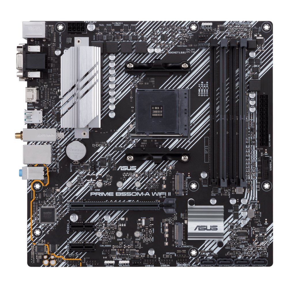 ASUS PRIME B550M-A WIFI II | Sockel AM4 | AMD B550 | 4xDDR4 | Micro-ATX | Mainboard