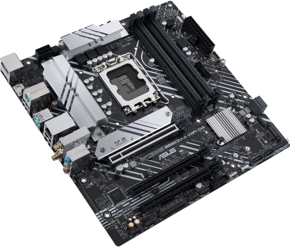 ASUS PRIME B660M-A WIFI D4 | Sockel LGA 1700 | Intel B660 | 4xDDR4 | Micro-ATX | Mainboard