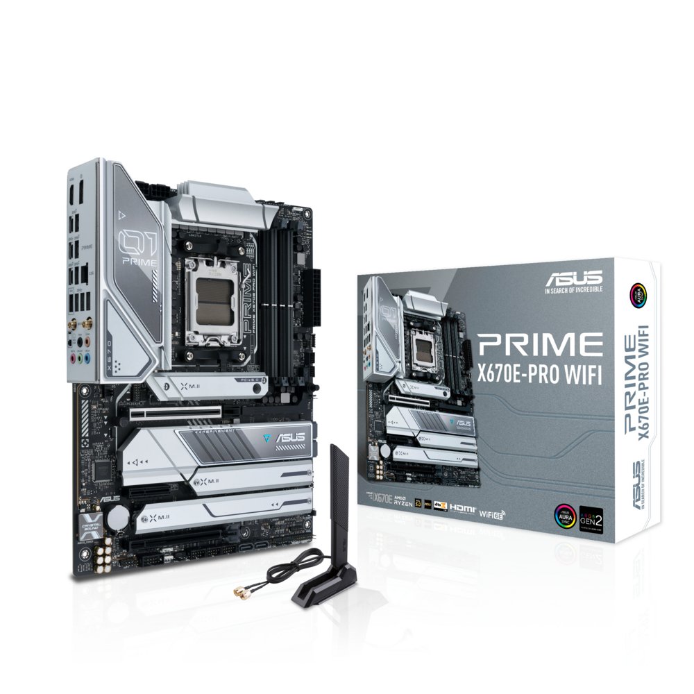 ASUS PRIME X670E-PRO WIFI | Sockel AM5 | AMD X670E | 4xDDR5 | ATX | Mainboard