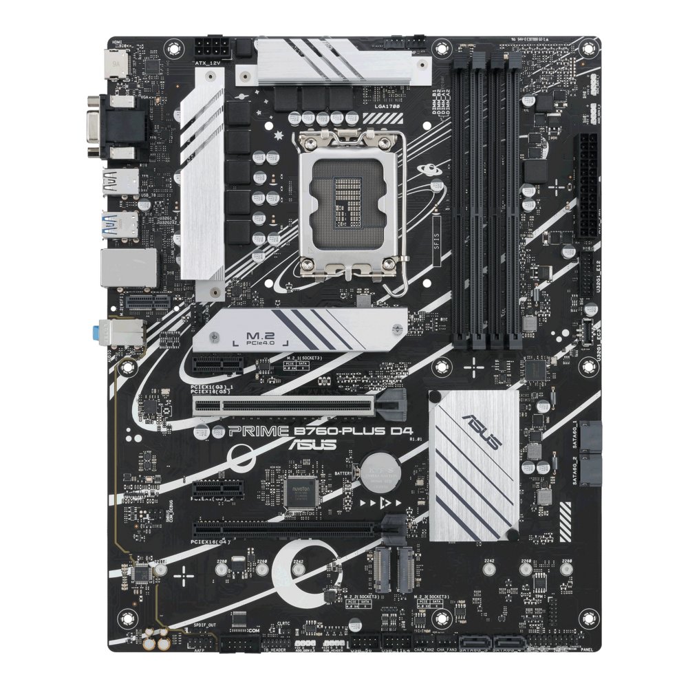 ASUS PRIME B760-PLUS D4 | Sockel LGA 1700 | Intel B760 | 4× DDR4 | ATX | Mainboard