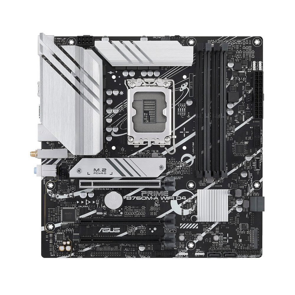 ASUS PRIME B760M-A WIFI D4 | Sockel LGA 1700 | Intel B760 | 4× DDR4 | Micro-ATX | Mainboard