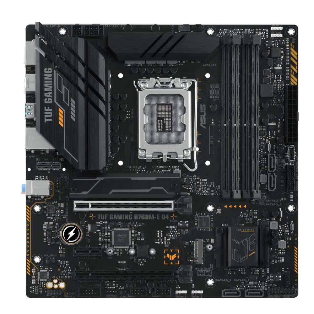 ASUS TUF GAMING B760M-E D4 | Sockel LGA 1700 | Intel B760 | 4xDDR4 | Micro-ATX | Mainboard