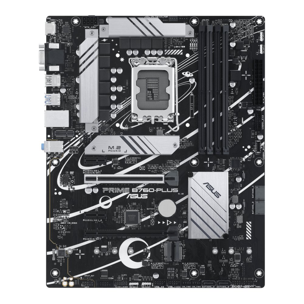 ASUS PRIME B760-PLUS | Sockel LGA 1700 | Intel B760 | 4xDDR5 | ATX | Mainboard