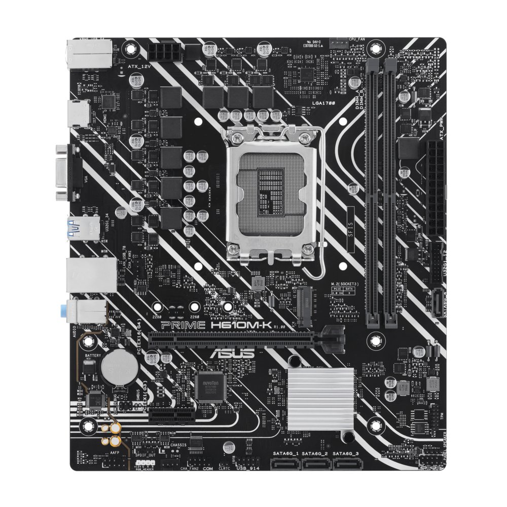 ASUS Prime H610M-K | Sockel LGA 1700 | Intel H610 | 2xDDR5 | Micro-ATX | Mainboard