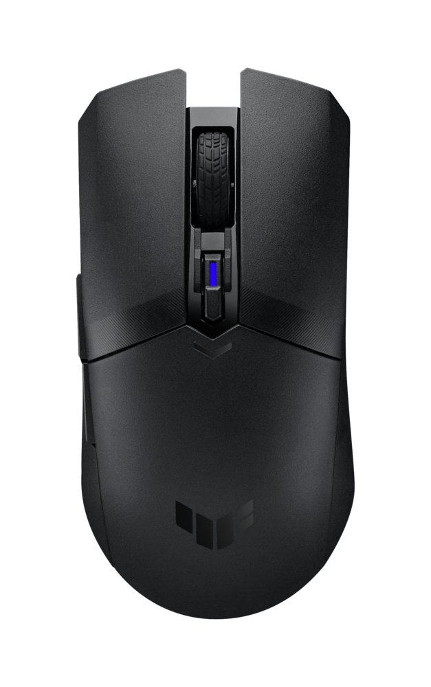 ASUS TUF Gaming M4 | Kabellose Gaming-Maus | Rechtshänder | RF + Bluetooth | 12.000 DPI | Schwarz