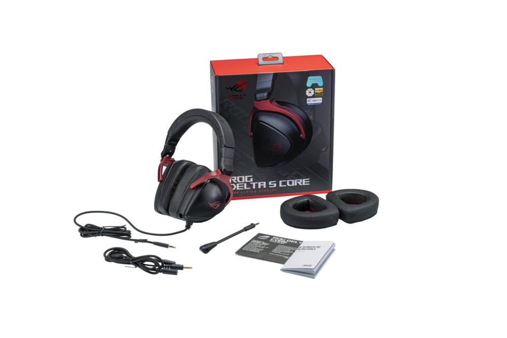 ASUS ROG Delta S Core | Kabelgebundenes Over-Ear Gaming Headset 3,5mm Anschluss | RGB | Schwarz