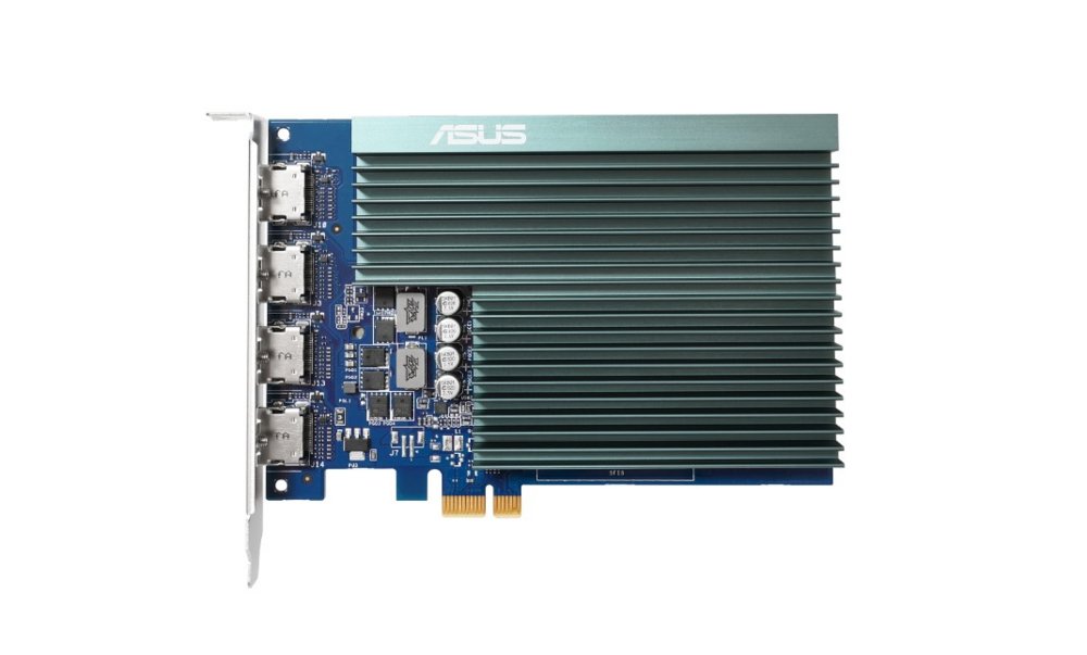 ASUS GeForce GT 730 GT730-4H-SL-2GD5 | 2GB GDDR5 VRAM | Passiv gekühlt | 4× HDMI-Ausgang | Grafikkarte | Nvidia GPU