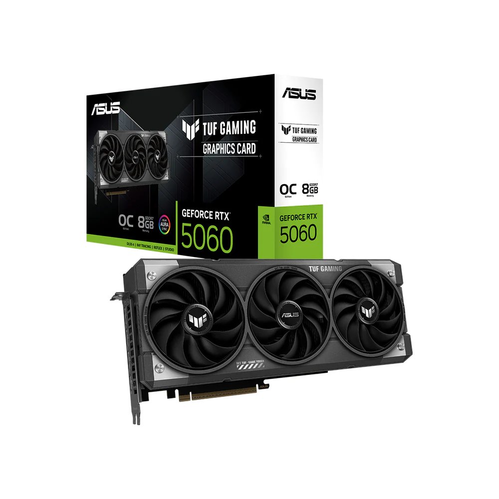 ASUS TUF Gaming GeForce RTX 5060 | 8GB GDDR7 VRAM | DLSS 4 | Grafikkarte | Nvidia GPU