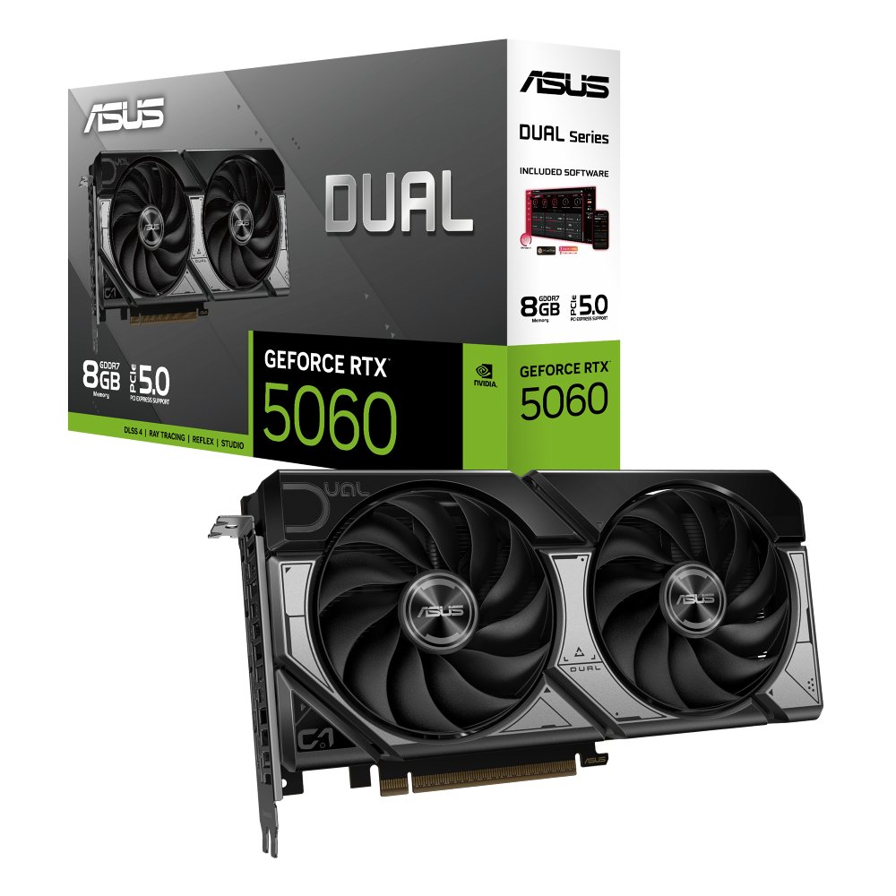 ASUS Dual -RTX5060-O8G NVIDIA GeForce RTX 5060 8 GB GDDR7