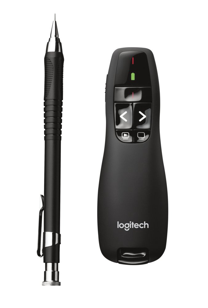 Logitech R400 | Kabelloser Presenter RF | Schwarz