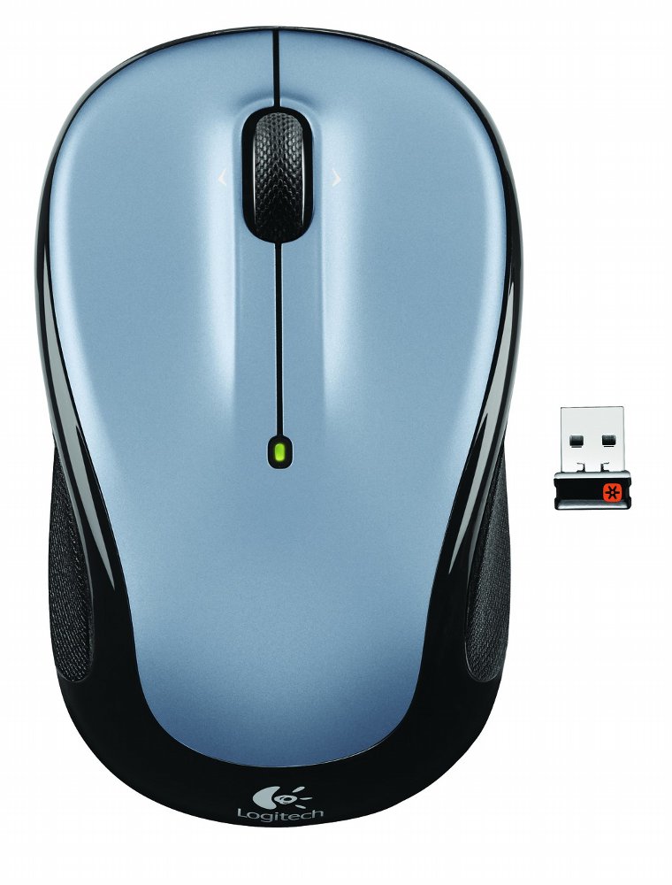 Logitech M325 | Kabellose Maus | Für Links- und Rechtshänder | RF | 1000 DPI | Schwarz/Silber