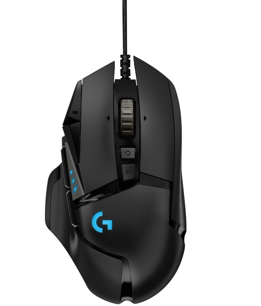 Logitech G502 HERO | Gaming-Maus | Rechtshänder | USB-A | 25.600 DPI | Schwarz