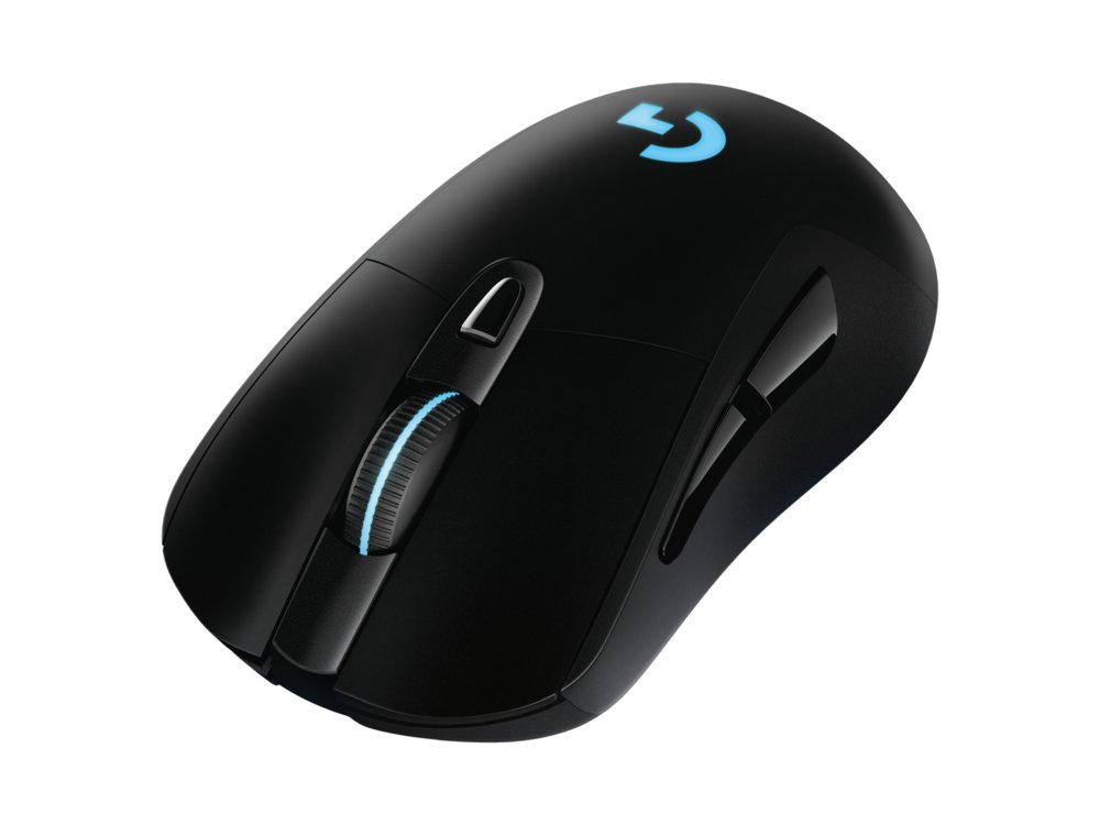 Logitech G703 HERO | Kabellose Gaming-Maus | Rechtshänder | RF (LIGHTSPEED) | 25.600 DPI | Schwarz