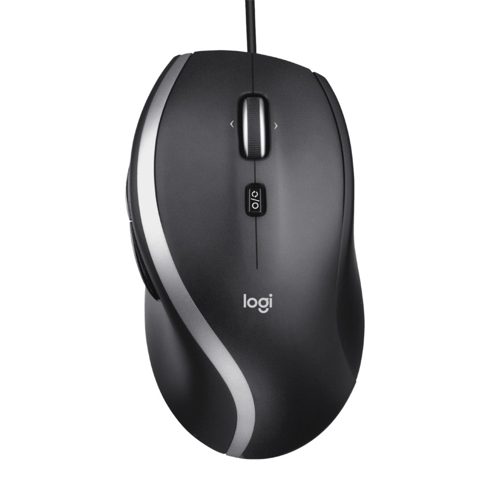 Logitech M500s Advanced | Kabelgebundene Maus | Rechtshänder | USB-A | 4000 DPI | Schwarz/Silber