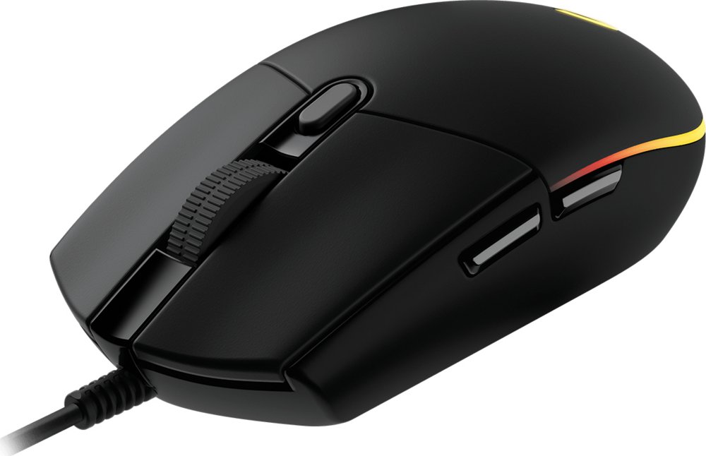 Logitech G203 LIGHTSYNC | Kabelgebundene Gaming-Maus | Für Links- und Rechtshänder | USB-A | 8.000 DPI | Schwarz