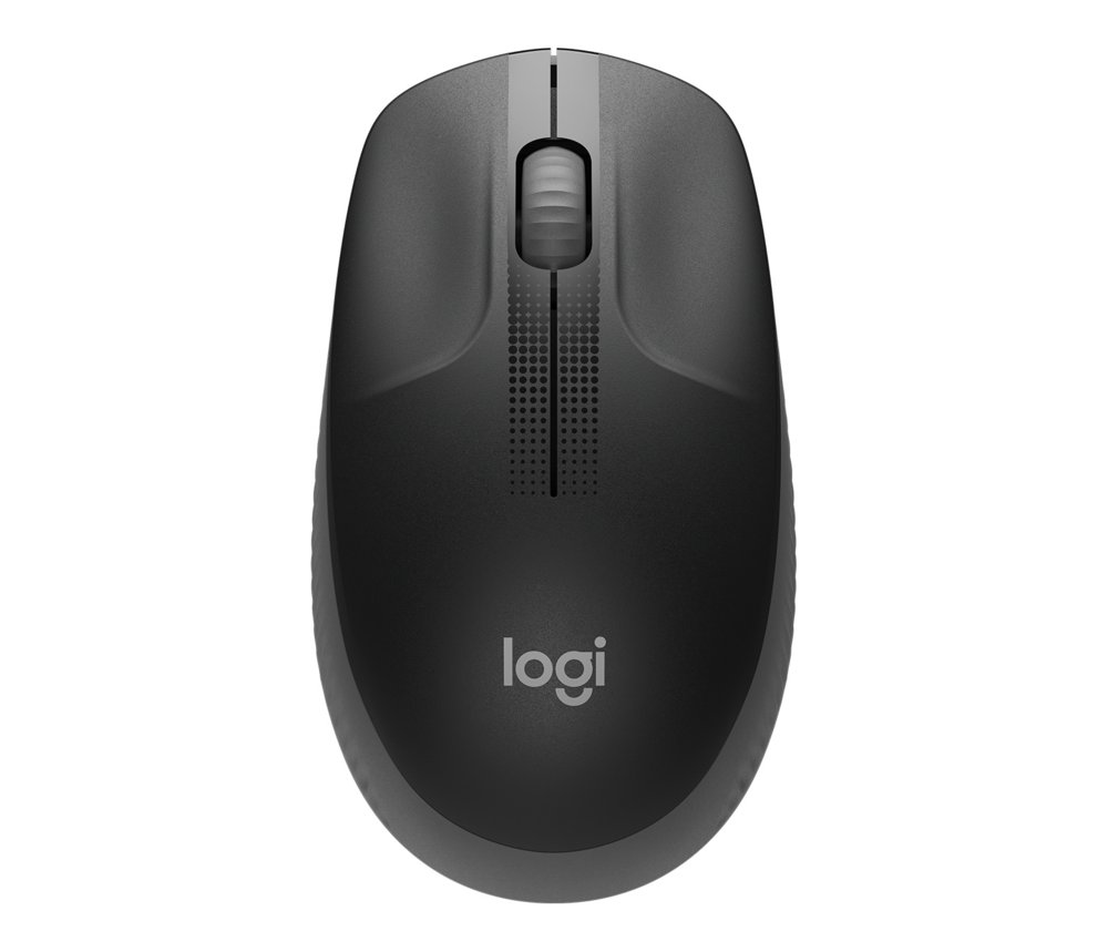 Logitech M190 | Kabellose Maus | Für Links- und Rechtshänder | RF-Funk | 1.000 DPI | Schwarz