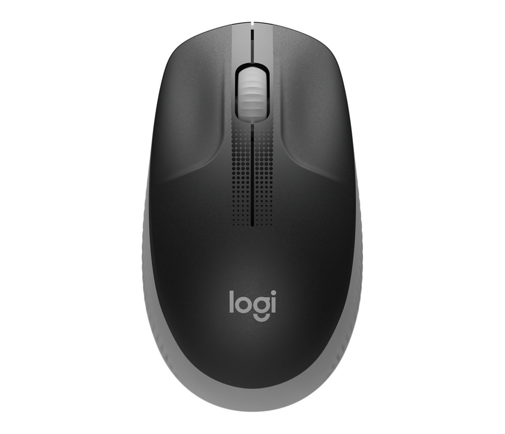 Logitech M190 | Kabellose Maus | Für Links- und Rechtshänder | RF | 1.000 DPI | Grau