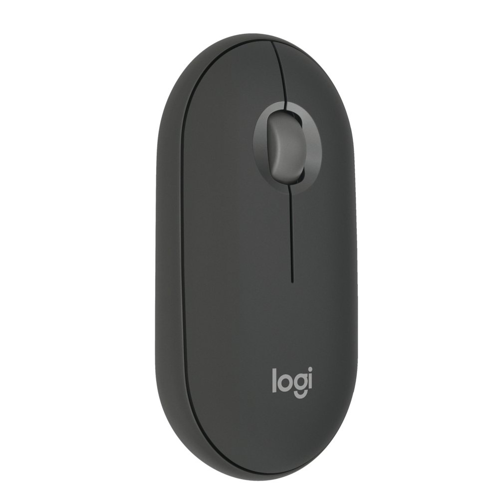 Logitech Pebble 2 M350s | Kabellose Maus | Links- und Rechtshänder | RF + Bluetooth | 4000 DPI | Graphit