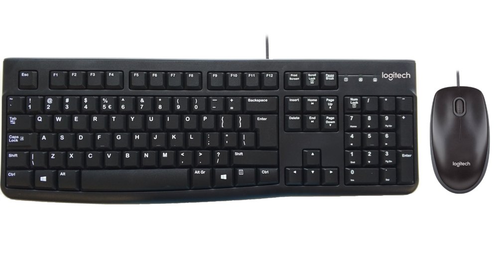Logitech MK120 | Kabelgebundene Maus- und Tastaturkombination | QWERTY