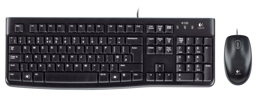 Logitech LGT-MK120 | Kabelgebundene Maus- und Tastaturkombination | QWERTY