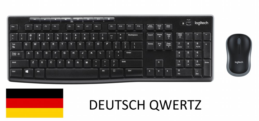 Logitech MK270 | Kabellose Maus- und Tastaturkombination | QWERTZ