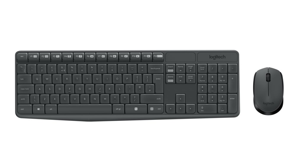 Logitech MK235 | Kabellose Maus- und Tastaturkombination | QWERTY