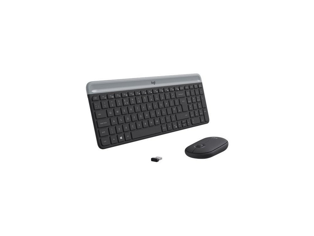 Logitech MK470 Slim Combo | Kabellose Maus- und Tastaturkombination | QWERTY