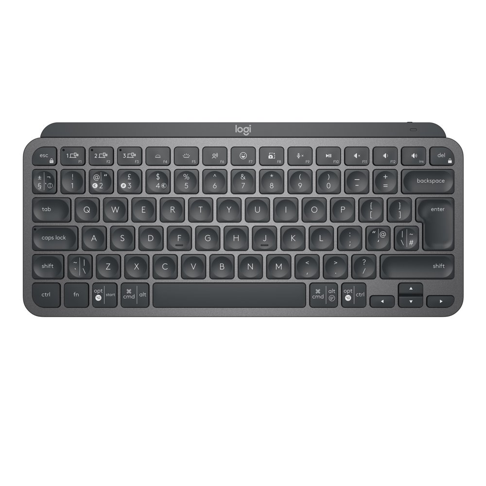 Logitech MX Keys Mini | Kabellose Beleuchtete Tastatur | QWERTY