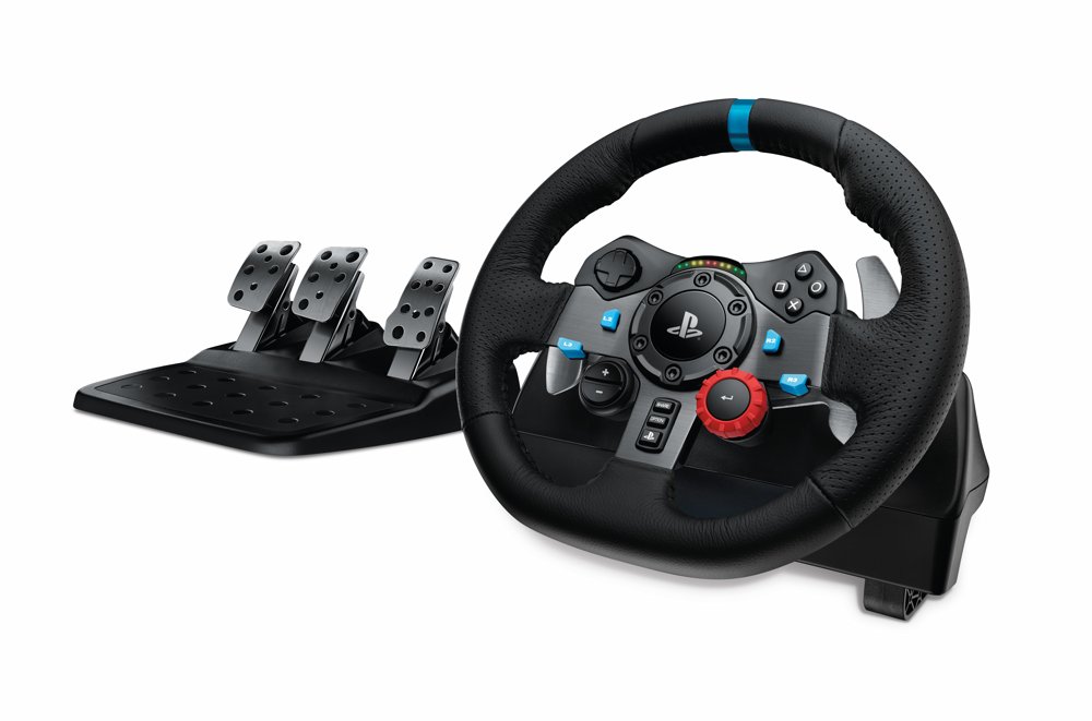 Logitech G29 Driving Force Lenkrad + Pedale | Force Feedback | 900° Drehung | USB 2.0 | Kompatibel mit PC, PS3, PS4, PS5