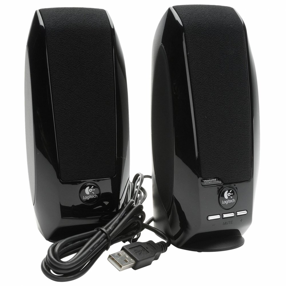 Logitech S150 | 2.0 USB-Lautsprecherset | 1,2 W RMS | Schwarz