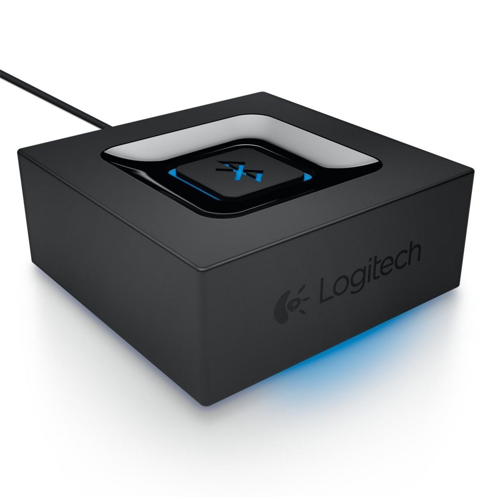 Logitech Bluetooth-Audioadapter | Kabelloses Streaming | 3,5-mm-Klinkenanschluss & Cinch-Anschluss | Schwarz