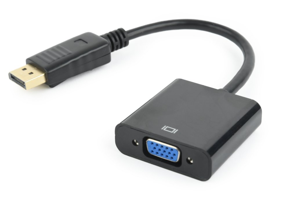 Gembird A-DPM-VGAF-02 | DisplayPort-auf-VGA-Adapter | Schwarz