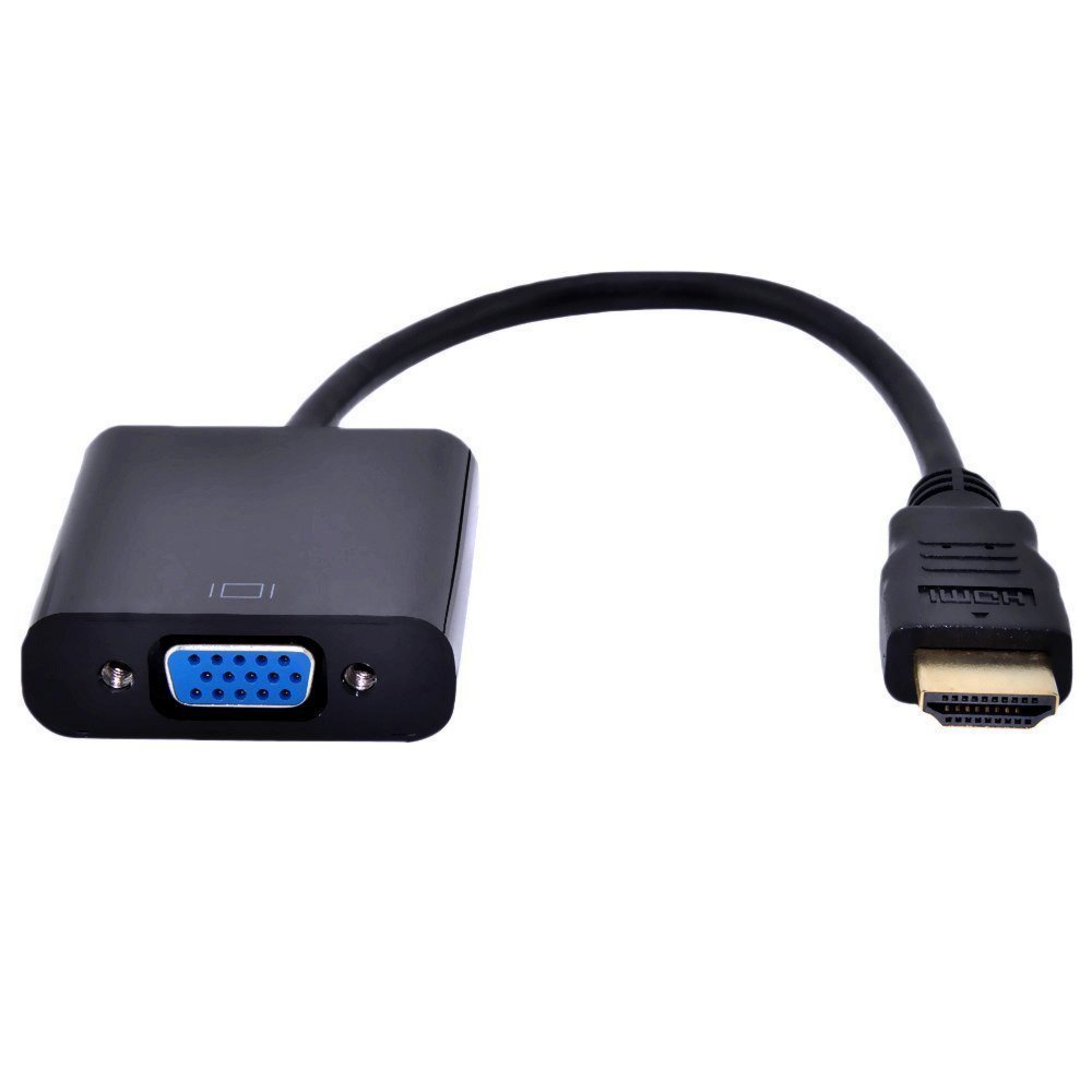 Gembird A-HDMI-VGA-04 | HDMI-auf-VGA-Adapter | 0,15 m | Schwarz