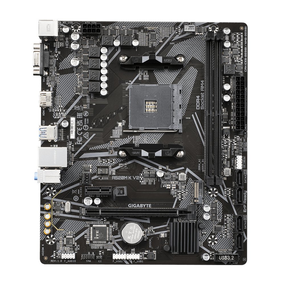 Gigabyte A520M-K V2 | Sockel AM4 | AMD A520 | 2xDDR4 | Micro-ATX | Mainboard