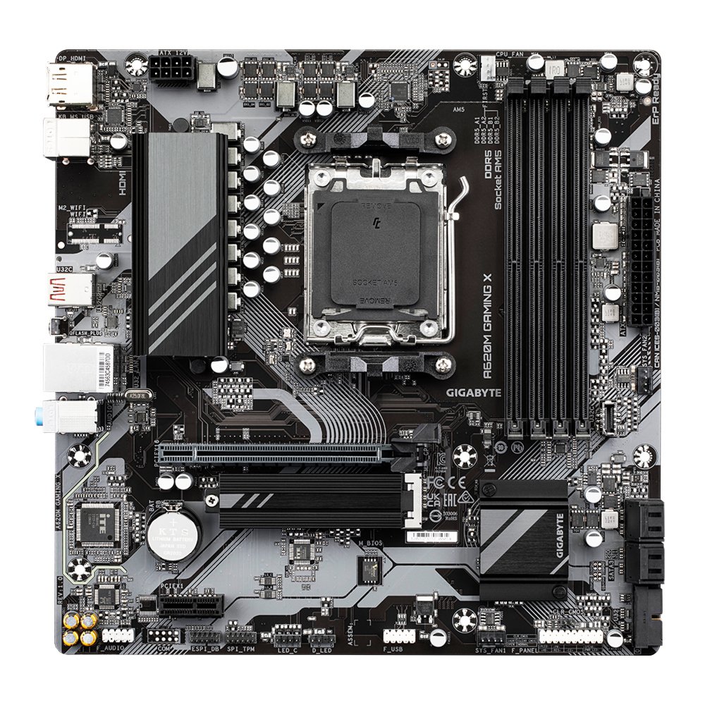 Gigabyte A620M GAMING X | Sockel AM5 | AMD A620 | 4xDDR5 | Micro-ATX | Mainboard