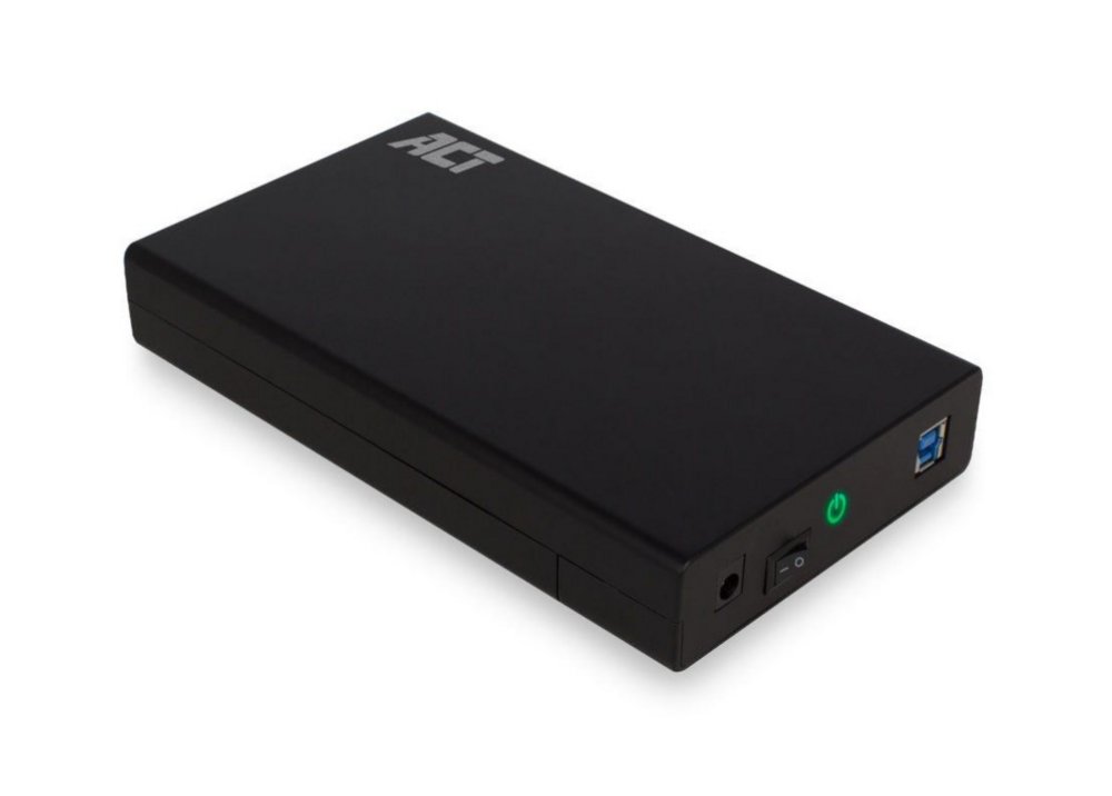 ACT AC1405 | 3,5" SATA HDD-Gehäuse | USB 3.2 Gen1 (5 Gbit/s) | Schraubenloses Design
