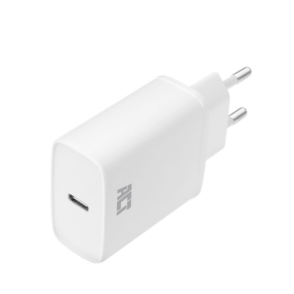 ACT AC2100 | USB-C Universelles Ladegerät für Mobile Geräte 20W | Weiß