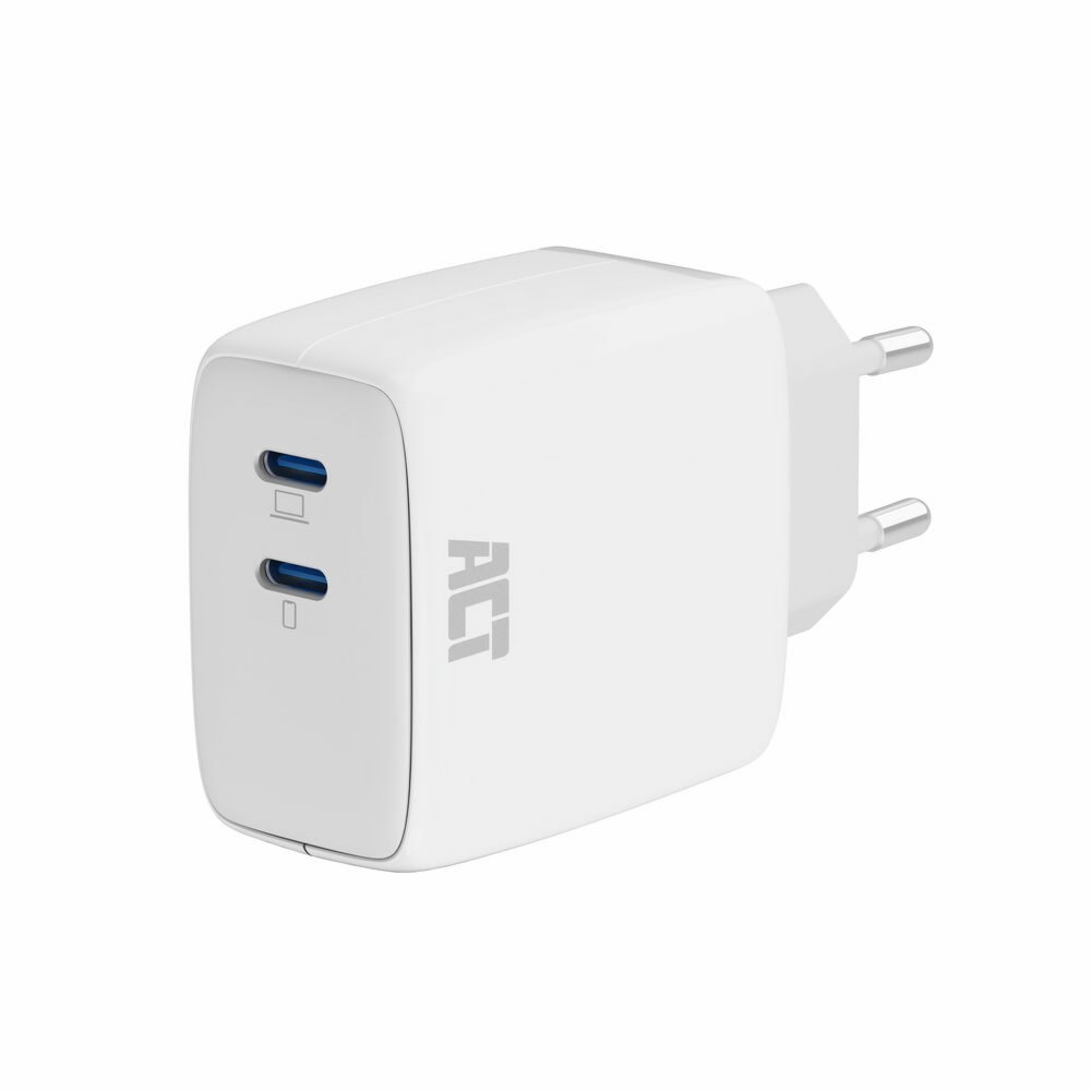 ACT AC2165 | Universelles USB-C Ladegerät für Mobile Geräte 35W | Weiß | Schnellladen