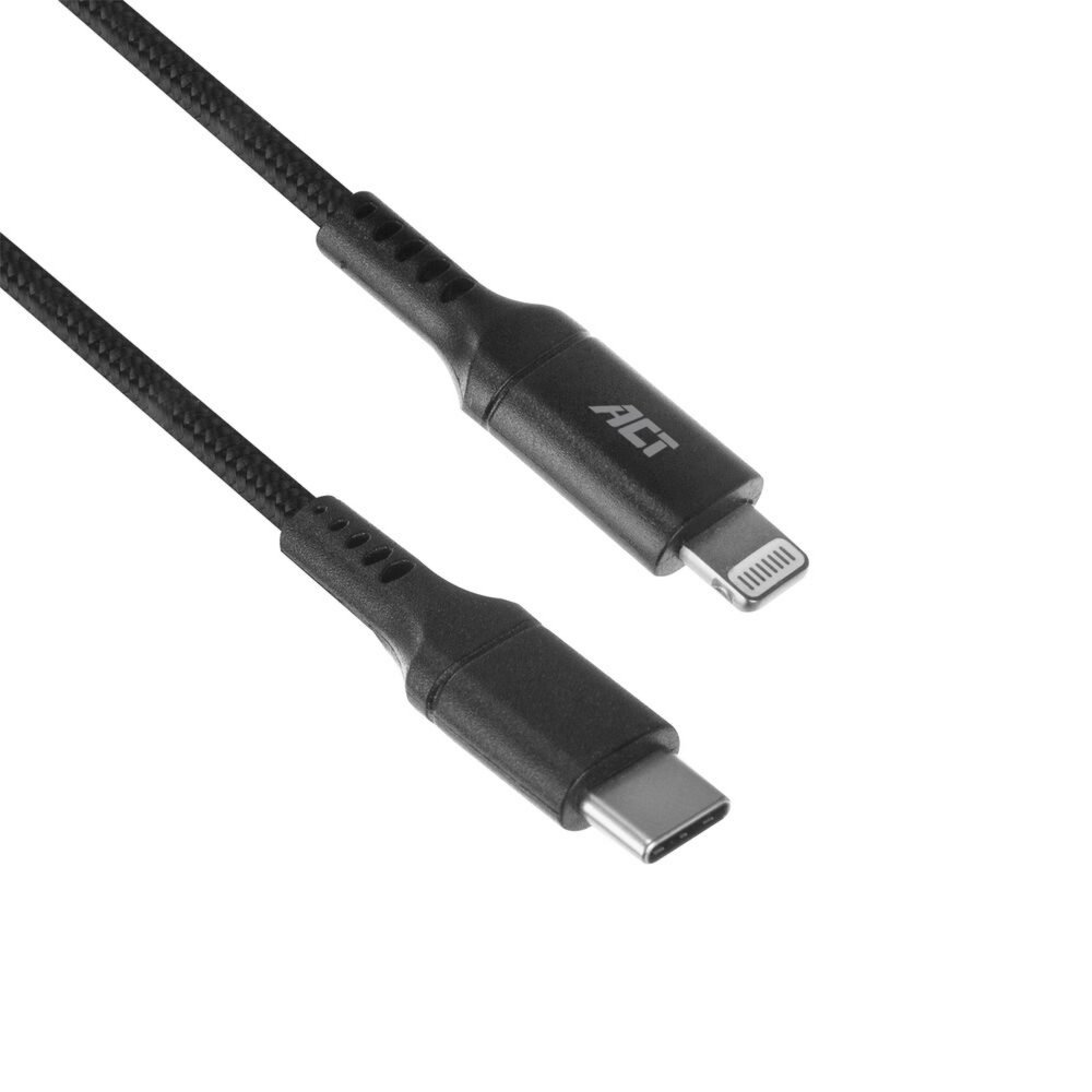 ACT-Kabel | USB-C auf Lightning | 1 m | Schwarz | AC3095
