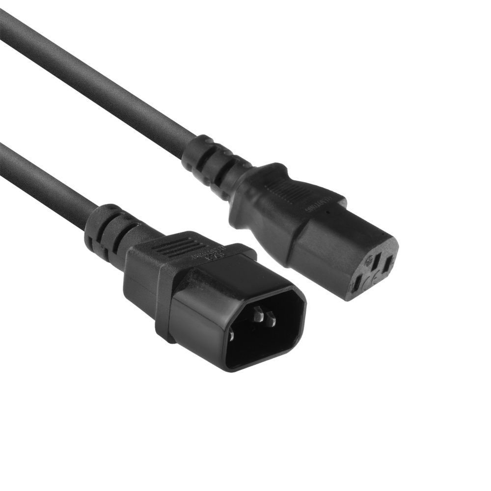 ACT AC3315 | 1.8 m Power Cord | C13 to C14 Plug | Black | For PDUs