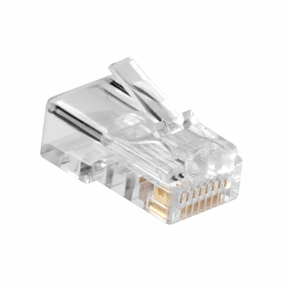 ACT AC4110 RJ45 Kabelstecker | Silber Transparent | 10 Stück