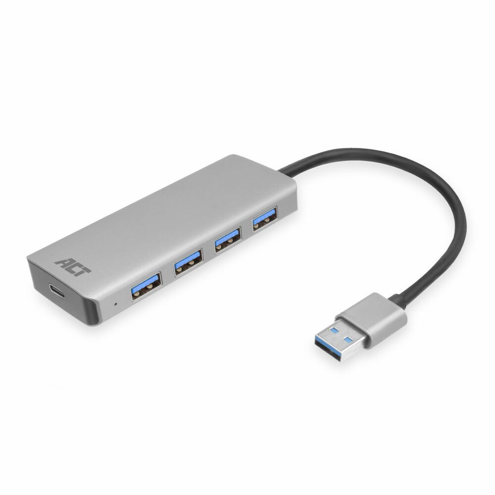 ACT AC6121 | USB 3.2 Gen 1 (3.1 Gen 1) Typ-A-Hub | 5000 Mbit/s | Aluminium