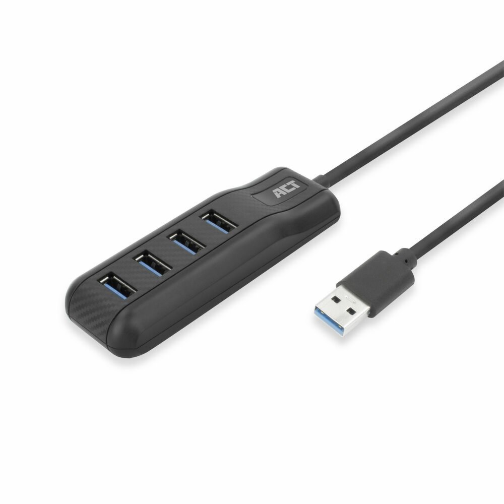 ACT AC6320 | USB 3.2 Gen 1 Schnittstellen-Hub | Typ A | 5 Gbit/s | Schwarz