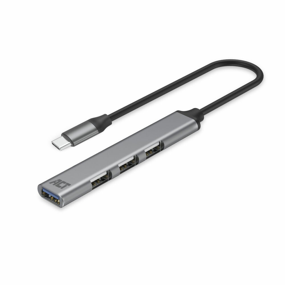 ACT AC6425 | USB 3.2 Gen 1 Schnittstellen-Hub | Typ-C | 5 Gbit/s | Grau