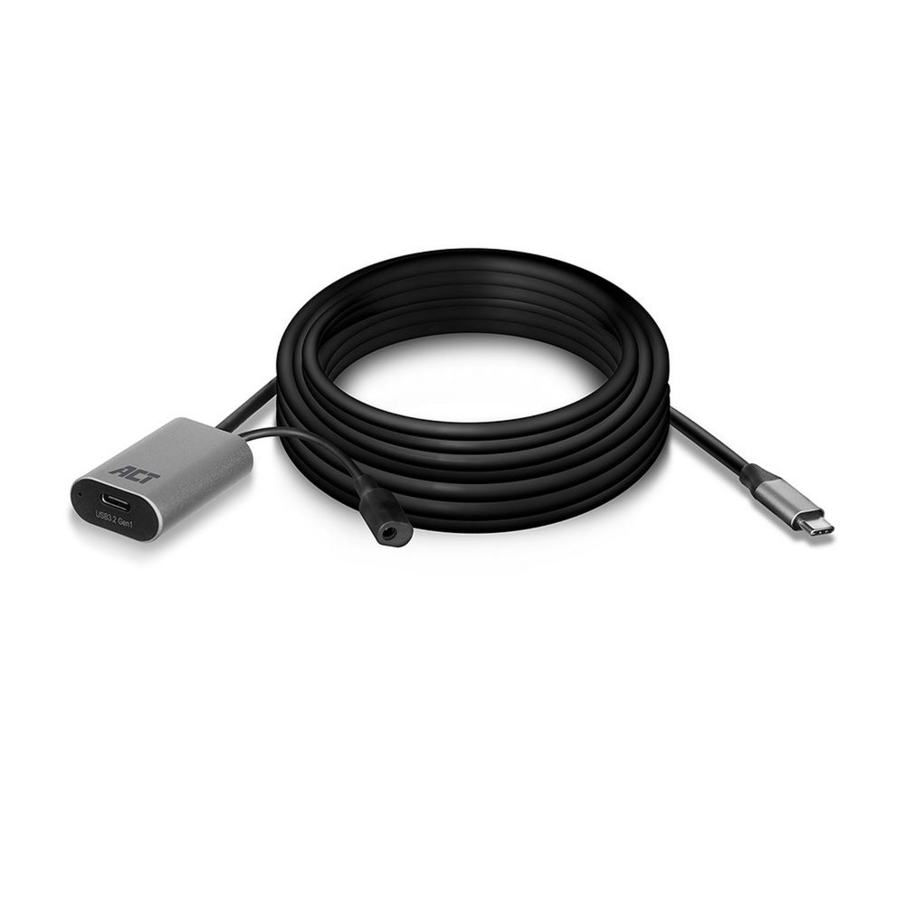 ACT AC7060 | USB-C-Verlängerungskabel mit Signalverstärker | 5 m | Schwarz